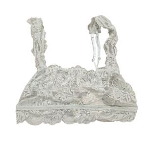 NEW NWT Women's Intimately FP Free People Teal Blue Lace Bralette | Size Small